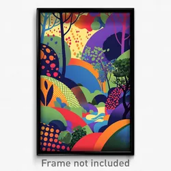 Art Poster - Memorable Downs (Psychedelic Trippy Weird 11x17 Cartoon Print)