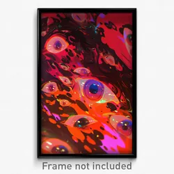Art Poster - Fancy Trapdoor (Psychedelic Trippy Weird 11x17 Cartoon Print)
