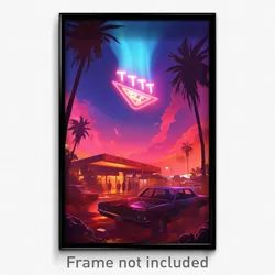 Hebrew Movie Poster - Polished Motel (Israel Psychedelic Art Retro Film Print)