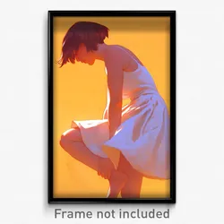Art Poster - Man Feeling Self Pity Wearing Acrobatic Sundress (Art Print)