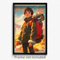 Korean Movie Poster - Boy Feeling Negative, Warm Lace Trimmed Legwear (Print)