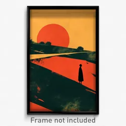 German Movie Poster - Modern Landscape (Germany Retro Film Art Print)