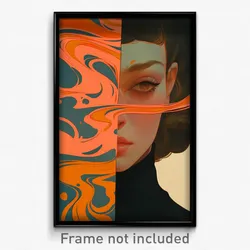 Spanish Movie Poster - Woman Feeling Obstinate, Silky Popped Collar (Art Print)