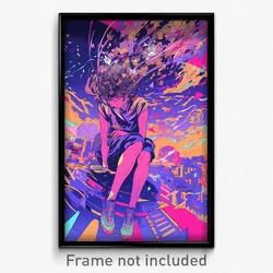 Movie Art Poster - Girl Feeling Helpless, Quixotic Puffy Shorts (Film Print)