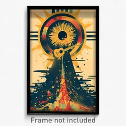 Brazilian Movie Poster - Frozen Austin (Brazil Psychedelic Art Retro Film Print)