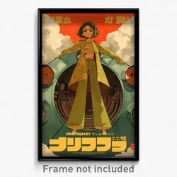 German Movie Poster - Girl Feeling Annoyance, Spherical Green Pants (Art Print)