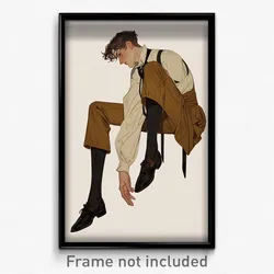 Art Poster - Boy Feeling Numb Wearing French Stirrup Legwear (Print)