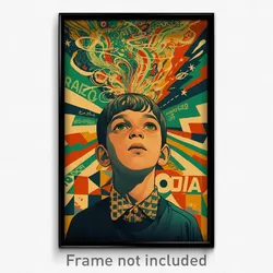 Brazilian Movie Poster - Boy Feeling Self Conscious, Klutzy Cardigan Vest