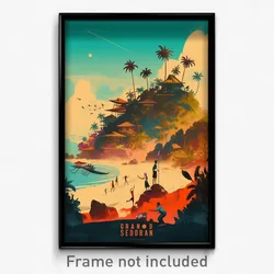 Indonesian Movie Poster - Grand Sandbar (Indonesia Retro Film Art Print)