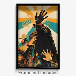 Bollywood Movie Poster - Thunderous Entrance (India Retro Hindi Film Art Print)