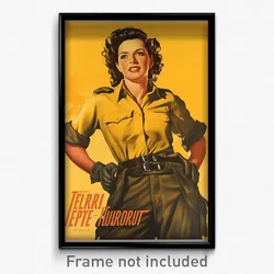 German Movie Poster - Woman Feeling Pride, Outrageous Cargo Pants (Art Print)