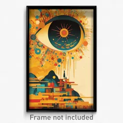 German Movie Poster - Tan Home (Germany Psychedelic Trippy Art Retro Film Print)
