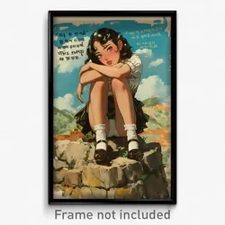 Mexican Movie Poster - Girl Feeling Self Pity, Adventurous White Legwear (Print)