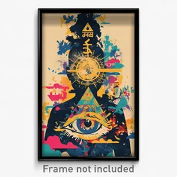 Bollywood Movie Poster - Flowery Home (India Retro Hindi Film Art Print)