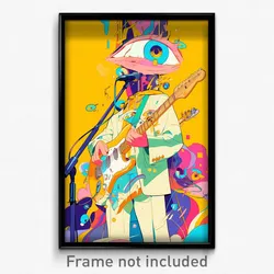 Art Poster - Quirky Concert (Psychedelic Trippy Weird 11x17 Print)