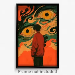 Greek Movie Poster - Boy Feeling Mad, Novel Impossible Clothes (Art Print)