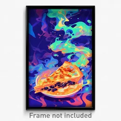 Art Poster - Damp Pastel De Nata (Psychedelic Trippy Weird 11x17 Print)