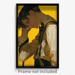 Anime Art Poster - Man Feeling Grief Wearing Pricey Loose Bowtie (Print)