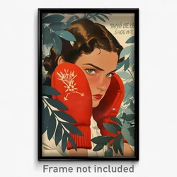 Greek Movie Poster - Girl Feeling Grumpiness, Precious Red Mittens (Art Print)