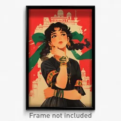 Mexican Movie Poster - Girl Feeling Mixed Up, Wiry Arm Ribbon (Mexico Art Print)