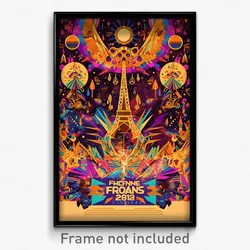 French Movie Poster - Magnificent Music Festival (France Retro Film Art Print)