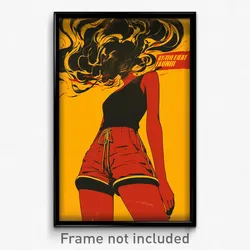 German Movie Poster - Woman Feeling Weak, Exotic Red Shorts (Germany Art Print)