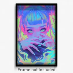 Art Poster - Outrageous Dugout (Psychedelic Trippy Weird 11x17 Cartoon Print)