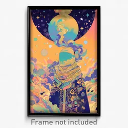 Art Poster - Heavenly Slide (Psychedelic Trippy Weird 11x17 Print)