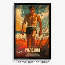 Russian Movie Poster - Man Feeling Disappointment, Zealous Torn Shorts (Print)