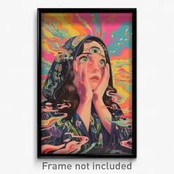 Mexican Movie Poster - Woman Feeling Awe, Noisy Hooded Vest (Mexico Art Print)