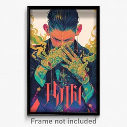 Thai Movie Poster - Man Feeling Unsettled, Lovely Fingerless Gloves (Art Print)