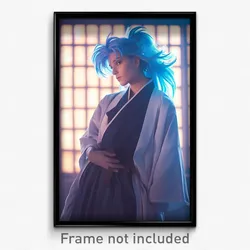 Anime Art Poster - Man Feeling Empathy Wearing Awesome Cosplay (Print)