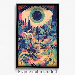 Mexican Movie Poster - Whopping Grotto (Mexico Psychedelic Art Retro Film Print)