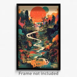 Brazilian Movie Poster - Warlike Bayou (Brazil Psychedelic Art Retro Film Print)