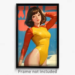 Korean Movie Poster - Girl Feeling Glee, Colorful Leotard Clothes (Art Print)