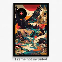 Mexican Movie Poster - Different Vinyl Record (Mexico Retro Film Art Print)