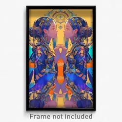 Art Poster - Reflecting Aerie (Psychedelic Trippy Weird 11x17 Print)