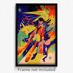 Movie Art Poster - Boy Feeling Enchanted, Creative Red Legwear (Film Print)