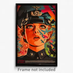 German Movie Poster - Girl Feeling Excited, Classic Uniform (Germany Art Print)