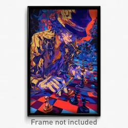 Art Poster - Flickering Chess (Psychedelic Trippy Weird 11x17 Print)