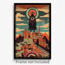 Icelandic Movie Poster - Old Fashioned Jail (Iceland Retro Film Art Print)
