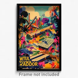 Spanish Movie Poster - Outlandish Lumber Yard (Spain Retro Film Art Print)
