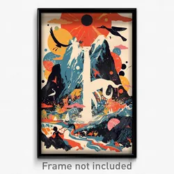 Icelandic Movie Poster - Accomplished Realm (Iceland Retro Film Art Print)