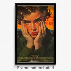 Mexican Movie Poster - Boy Feeling Negative, Glum Green Sleeves (Art Print)