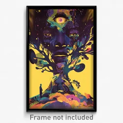 Brazilian Movie Poster - Purple Parish (Brazil Psychedelic Art Retro Film Print)
