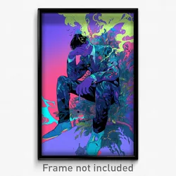 Anime Art Poster - Man Feeling Isolated Wearing Royal Microdress (Print)