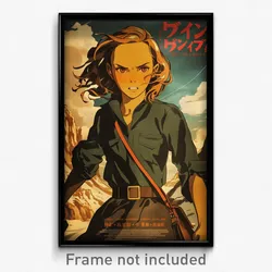 Icelandic Movie Poster - Girl Feeling Anger, Noisy Knee Boots (Art Print)