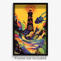 Brazilian Movie Poster - Familiar Lighthouse (Brazil Retro Film Art Print)