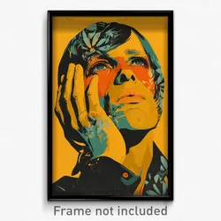 German Movie Poster - Man Feeling Idleness, Yellowish Partially Unbuttoned