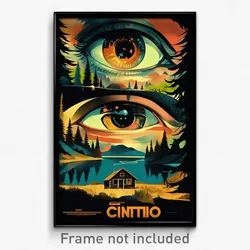 French Movie Poster - Shiny Cabin (France Psychedelic Art Retro Film Print)